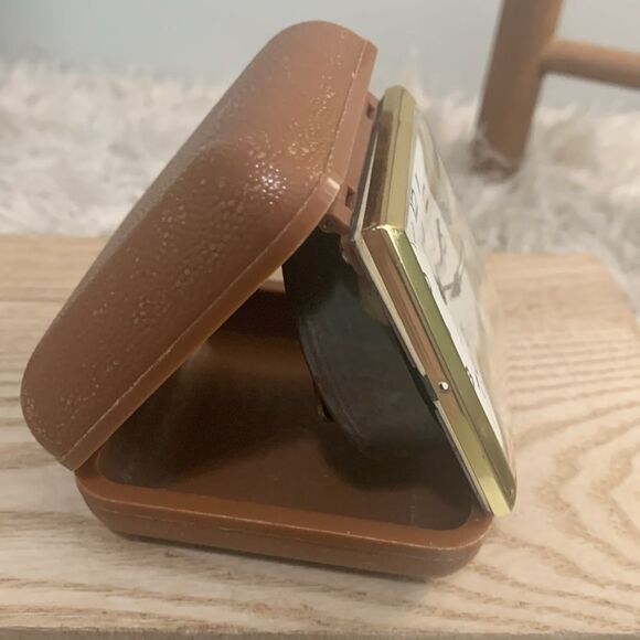 Vintage Westclox Wind-Up Alarm Clocks Bundle Of 2 Bedside 1 Travel Clock - Picture 4 of 16